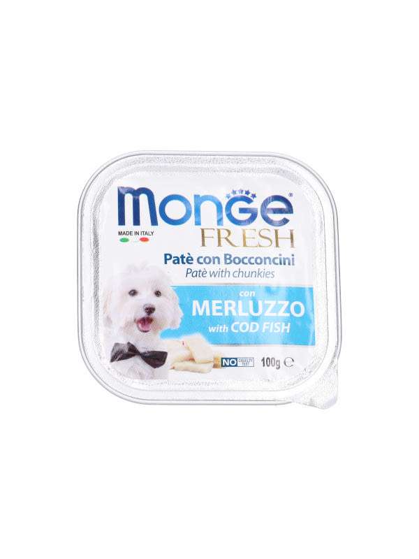 Monge alutál kutyáknak tőkehal falatkák - 100 g