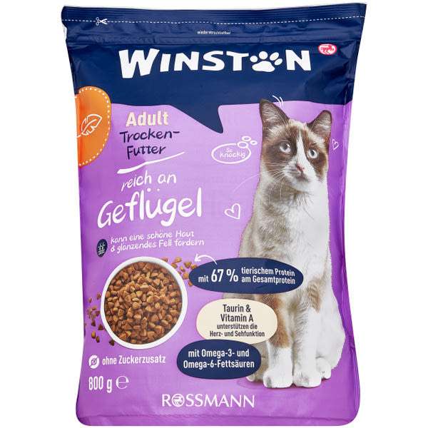 Winston szárazeledel macskáknak baromfival - 800 g