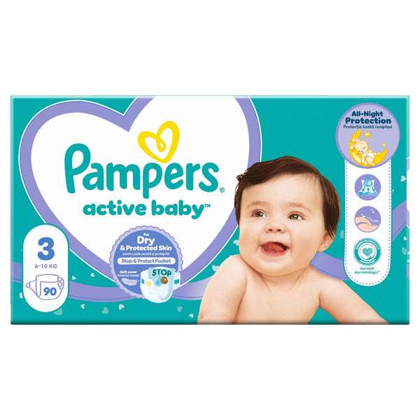 Pampers Active Baby Giantpack pelenka 6-10 kg, méret: 3 - 90 db