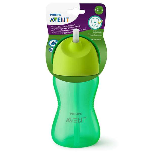 Philips Avent Bendy szívószálas itatópohár 12 hónapos kortól 300 ml-es - 1 db