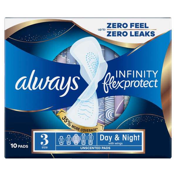 Always Infinity FlexProtect Night egészségügyi betét - 10 db