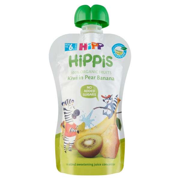 Hipp gyümölcspüré kiwi - körte - banán 6 hónapos kortól - 100 g