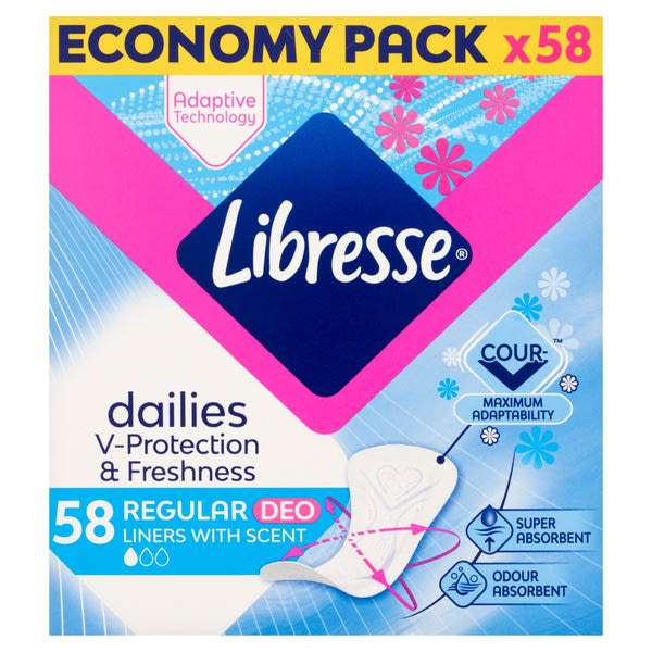Libresse Normal Deo Fresh tisztasági betét - 58 db