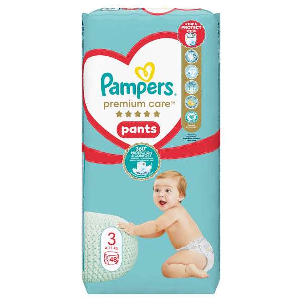 Pampers Premium Care bugyipelenka 6-11 kg, méret: 3 - 48 db