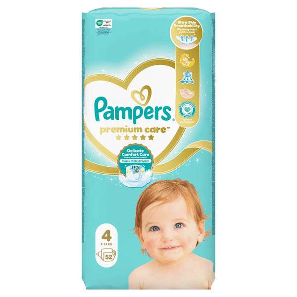 Pampers Premium Care nadrágpelenka 9-14 kg, méret: 4 - 52 db