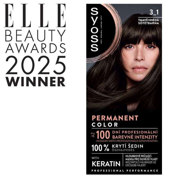 Syoss Color hajfesték 3-1 sötétbarna - 1 db
