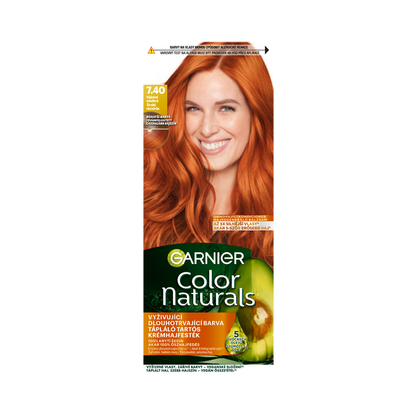 Garnier Color Naturals tartós hajfesték /7.40 érzéki rézvörös - 112 ml