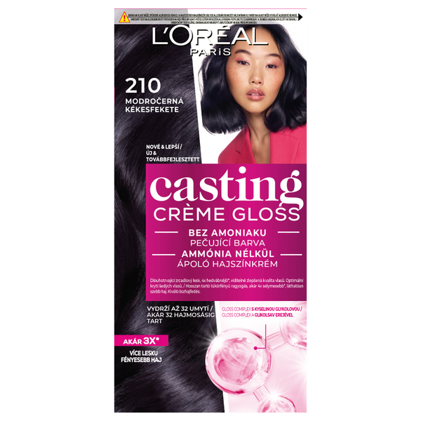 L'Oréal Paris Casting Créme Gloss hajszínező /210 kékesfekete - 1 db