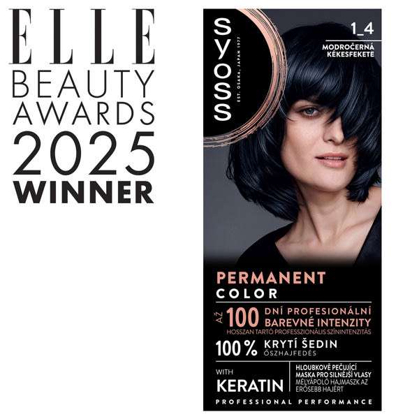 Syoss Color hajfesték 1-4 kékesfekete - 1 db