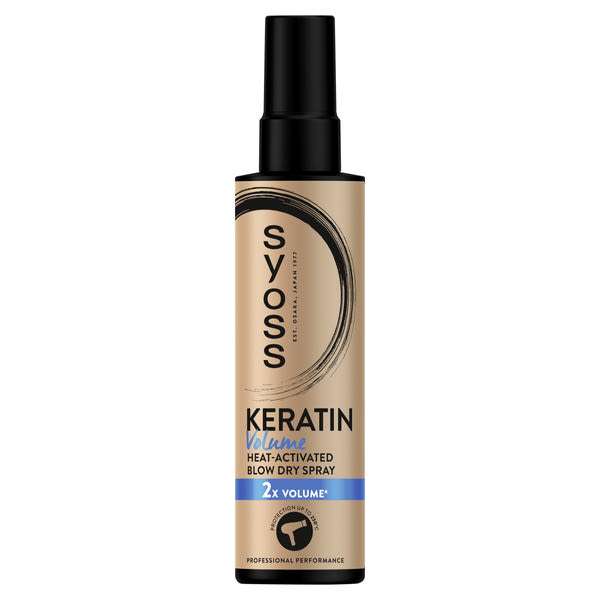 Syoss Keratin & Volume hajszárítás előtti & hővédő spray - 200 ml