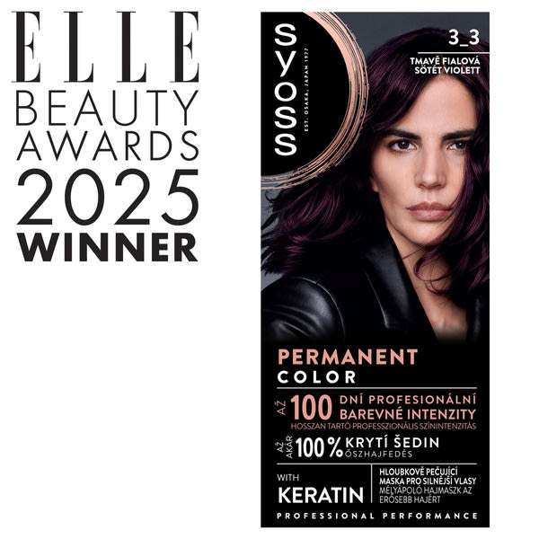 Syoss Color hajfesték 3-3 sötét violett - 1 db