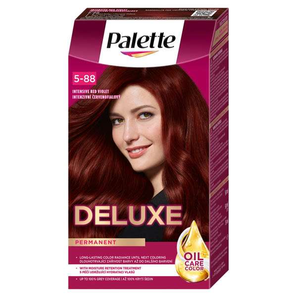 Palette Deluxe 5-88 intenzív vörös violett intenzív krémhajfesték (679) - 1 db
