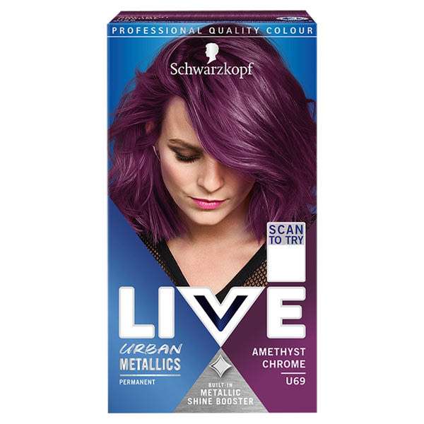 Schwarzkopf Color Live hajfesték u69 ametiszt króm - 1 db