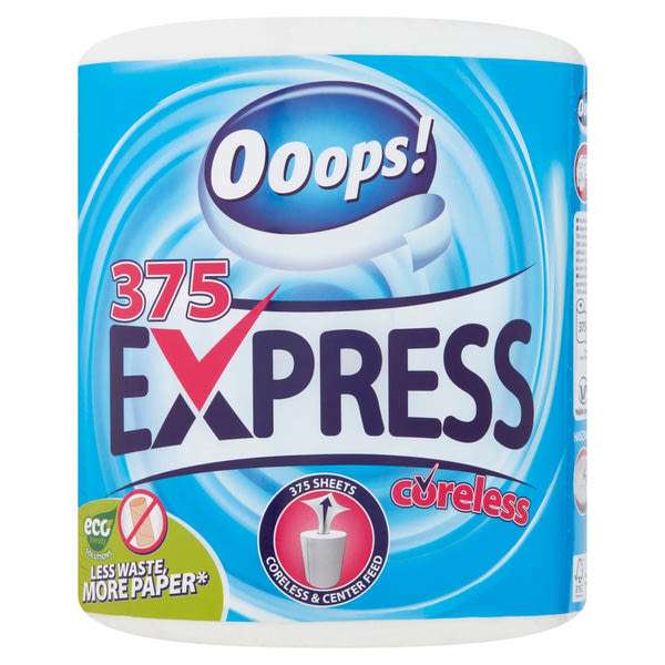 Ooops! Express Coreless konyhai papírtörlő 2 rétegű - 1 db