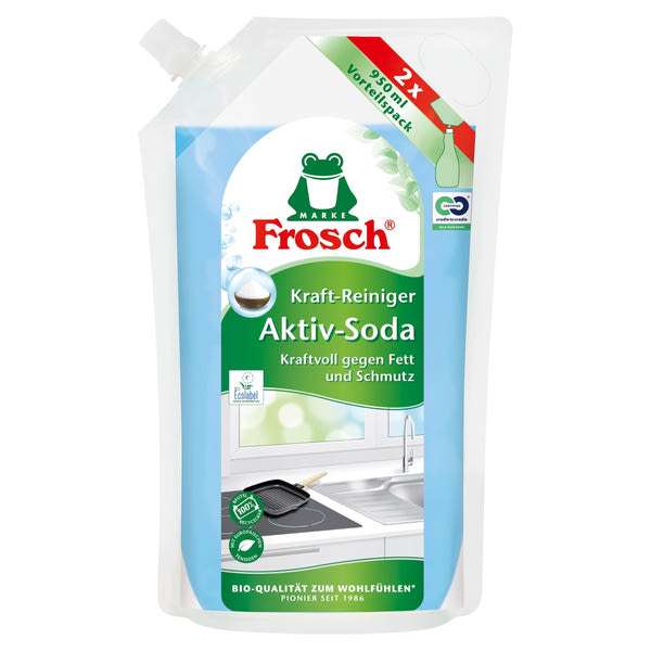 Frosch konyhai tisztítószer utántöltő, szóda kivonattal - 950 ml