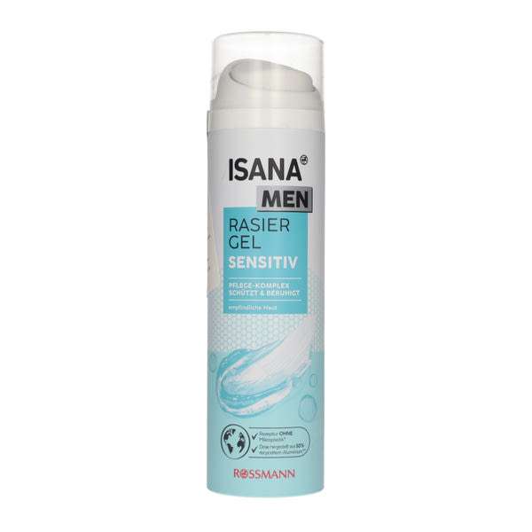 Isana Men Sensitive borotva gél - 200 ml