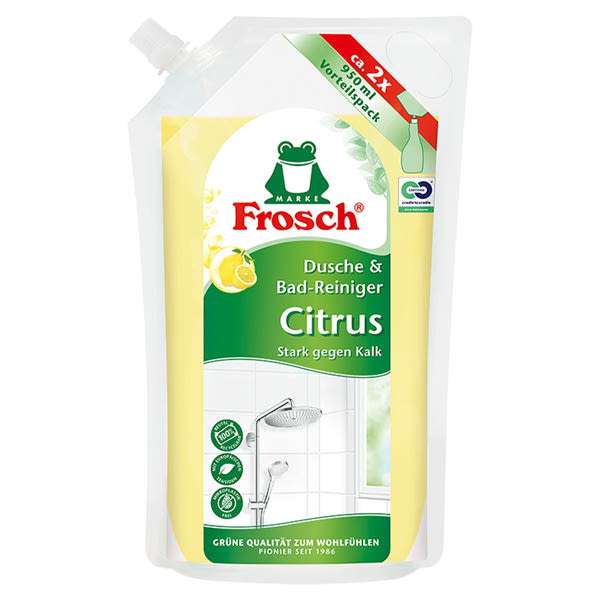 Frosch fürdőszoba tisztító utántöltő, citrus - 950 ml