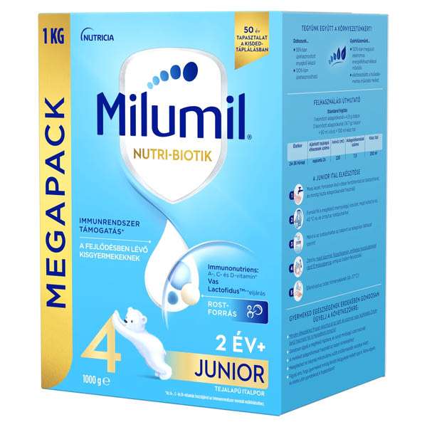 Milumil 4 Junior ital 2 éves kortól - 1000 g
