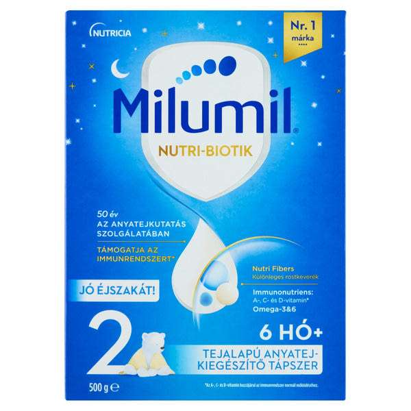 Milumil Jó éjszakát! 2 anyatej-kiegészítő tápszer 6-9 hónapos kortól - 500 g