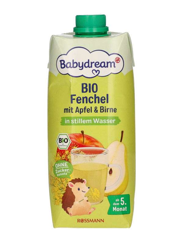 Babydream Bio Édesköménytea,almával és körtével 5 hónapos kortól - 500 ml