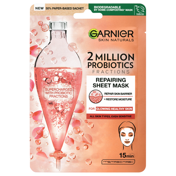 Garnier Skin Naturals Regeneráló textilmaszk 2 millió probiotikummal - 22 g