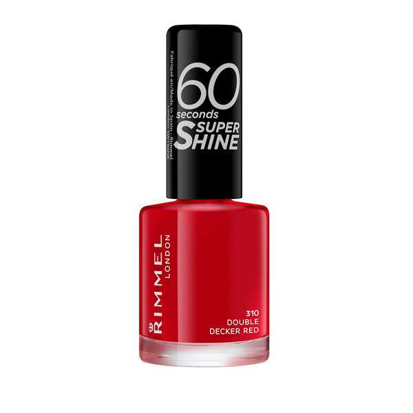 Rimmel 60 Seconds Super Shine körömlakk /310 double decker red - 1 db