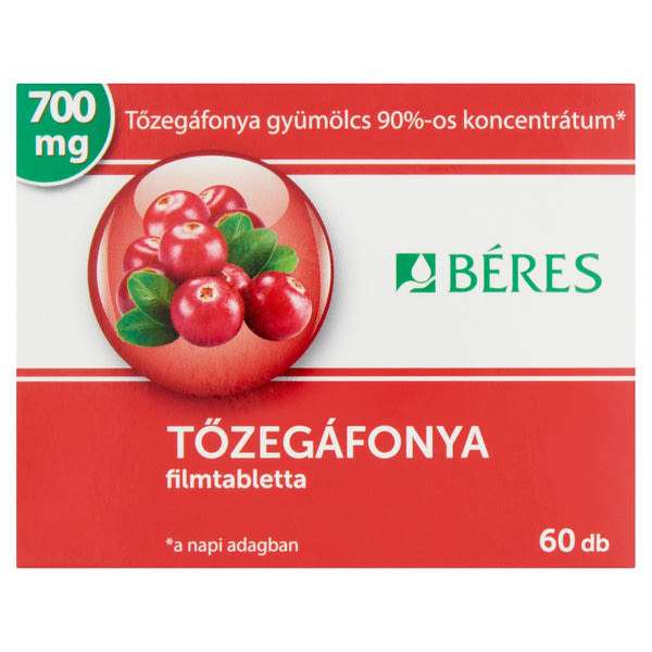 Béres Tőzegáfonya filmtabletta - 60 db