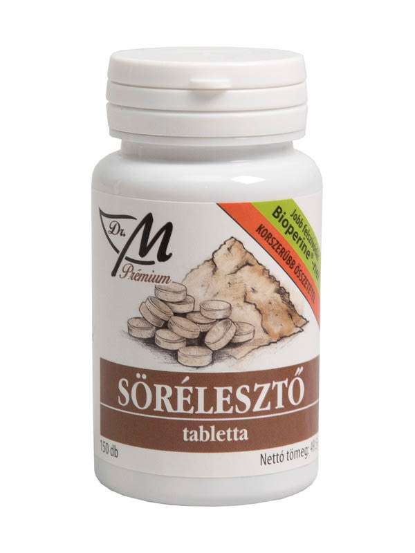 Dr.M Prémium Sörélesztő + Bioperine® tabletta - 150 db