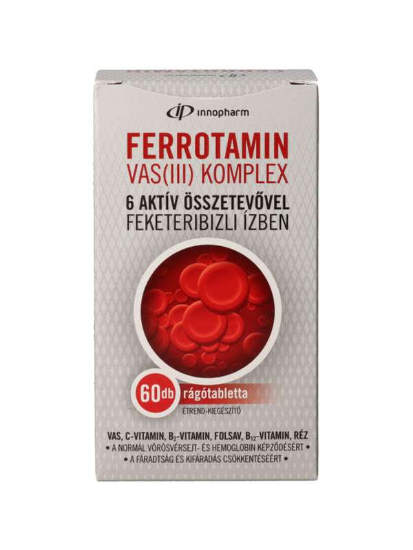 Innopharm Ferrotamin Vas Komplex rágótabletta - 60 db