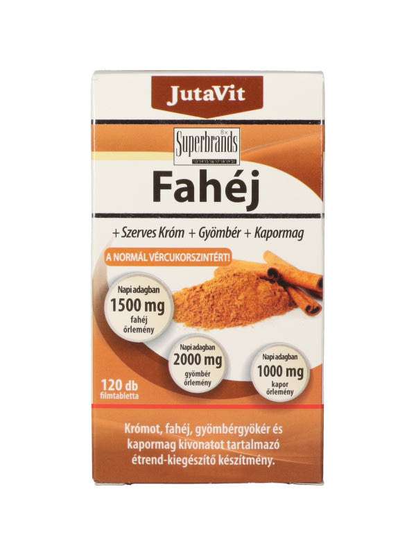JutaVit Fahéj étrend- kiegészítő filmtabletta - 120 db
