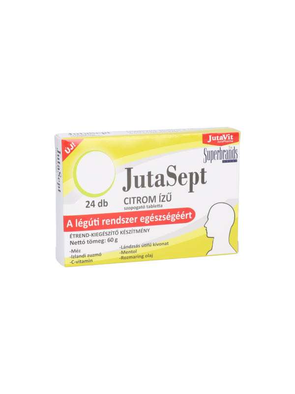 Jutavit jutasept citrom ízű szopogatós tabletta - 24 db