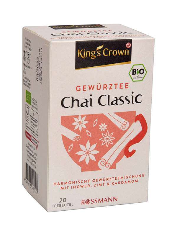 King's Crown chai bio fűszeres tea - 40 g