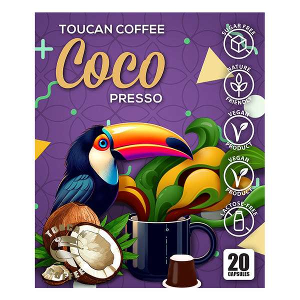 Toucan Coco presso kávékapszula - 20 db
