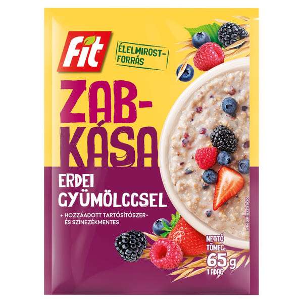 Fit reggeli zabkása erdei gyümölccsel - 65 g