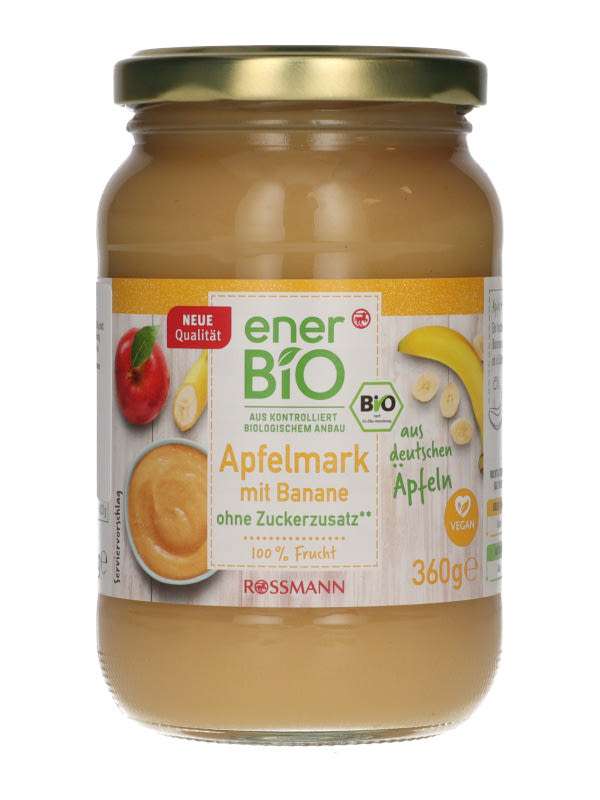 enerBio Alma-banán püré - 360 g