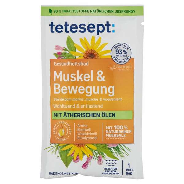 Tetesept fürdősó, izom- és ízületlazító - 80 g