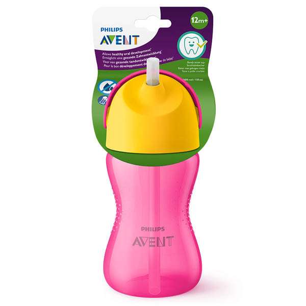 Philips Avent Bendy szívószálas itatópohár 12 hónapos kortól 300 ml-es - 1 db