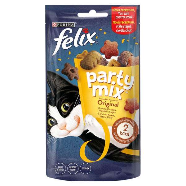 Felix Party Mix jutalomfalat felnőtt  macskáknak, original mix - 60 g