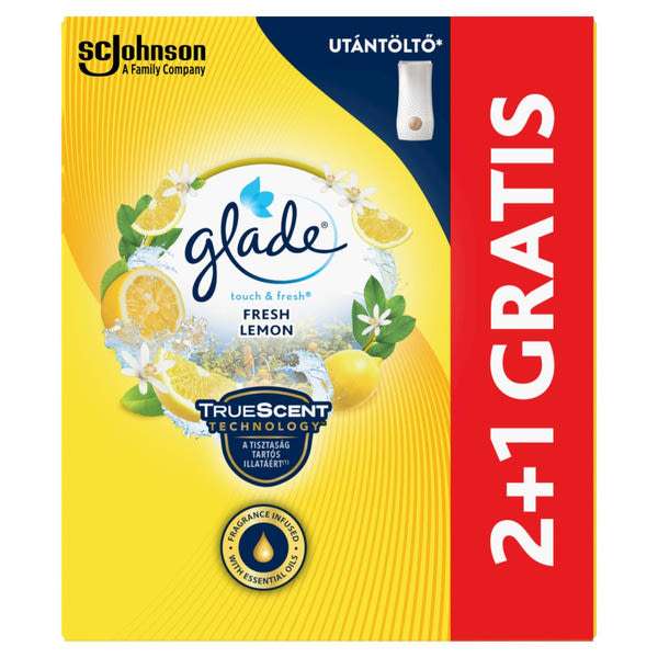 Glade Touch & Fresh Lemon utántöltő - 3 db