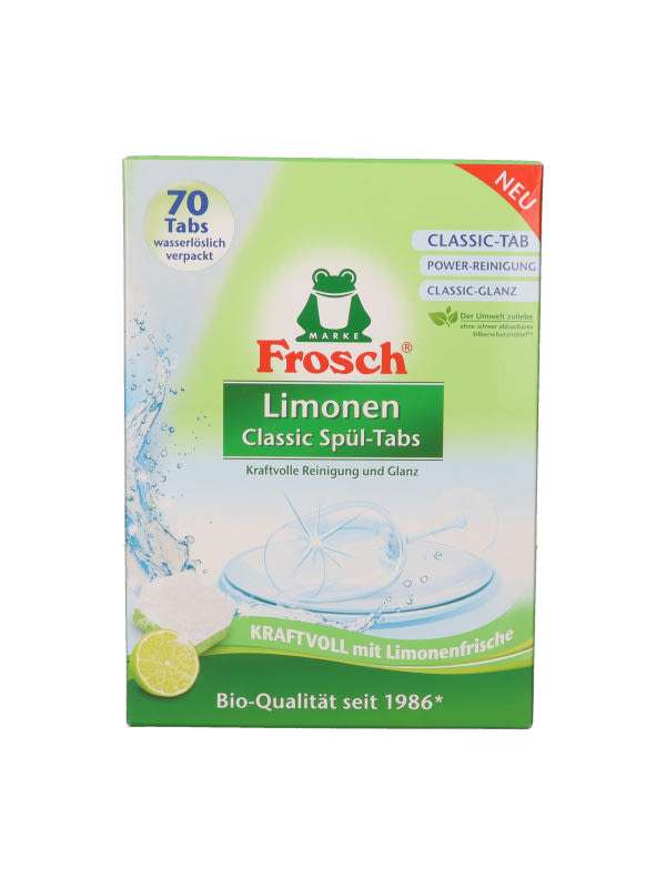 Frosch mosogatógép tabletta, zöldcitrom - 70 db