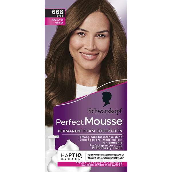 Schwarzkopf Perfect Mousse hab állagú hajfesték 668 mogyoró - 1 db