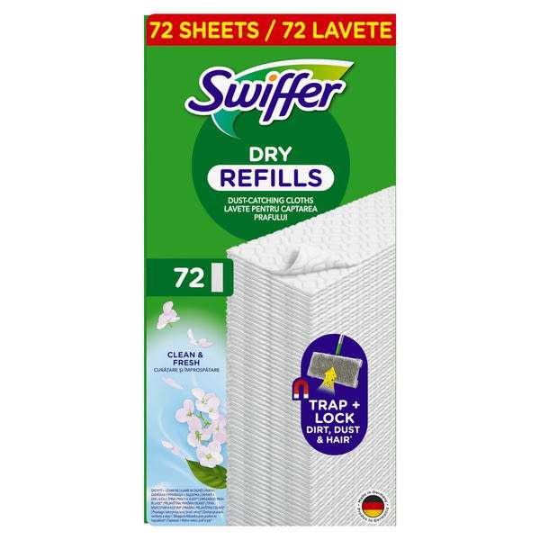 Swiffer Sweeper Clean & Fresh Dry Refill száraz padlótörlő utántöltő - 72 db
