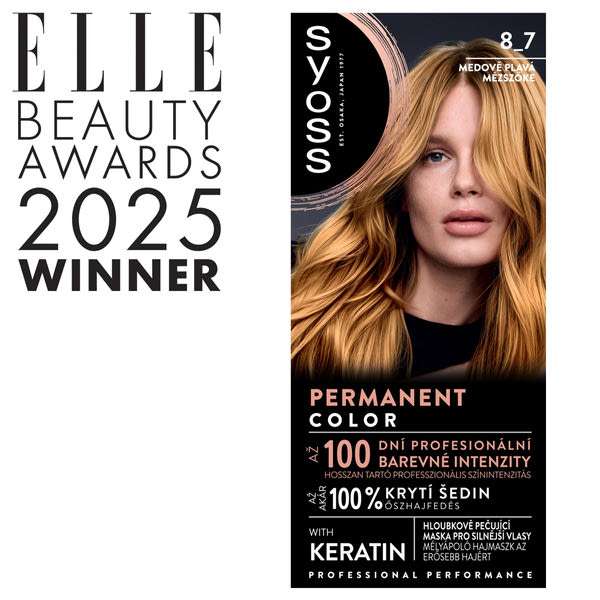 Syoss Color hajfesték 8-7 mézszőke - 1 db