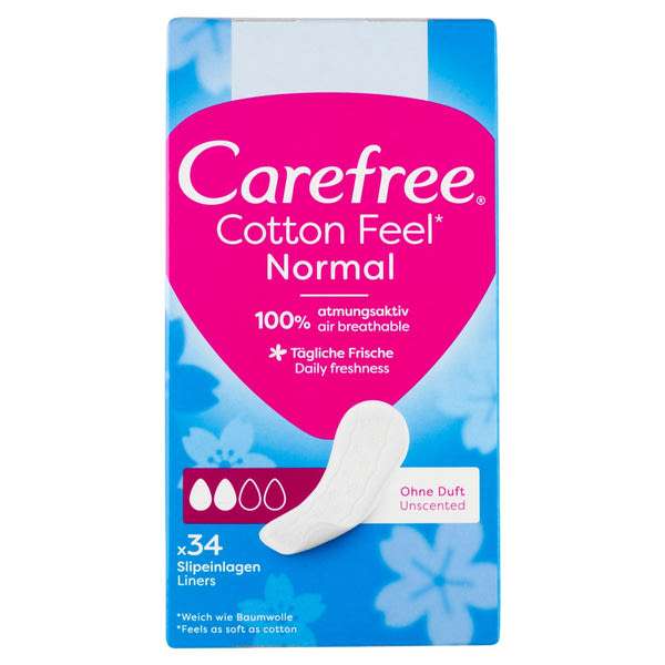 Carefree Cotton illatmentes tisztasági betét - 34 db