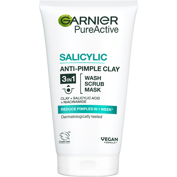 Garnier Skin Pure Active Salicylic bőrhibák elleni arctisztító - 150 ml