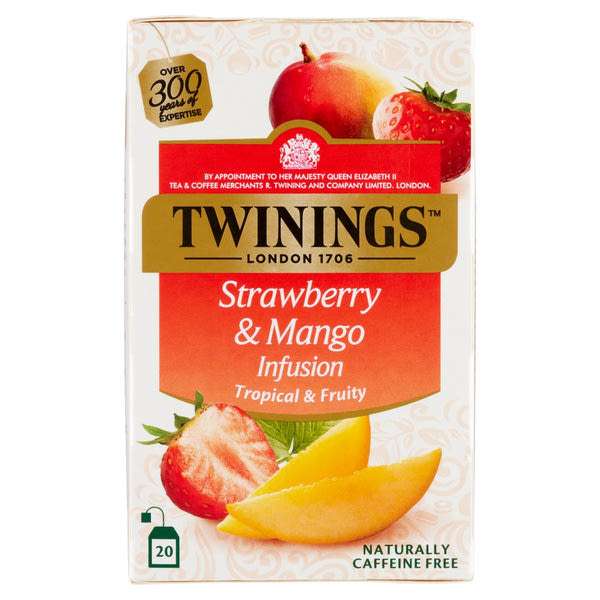 Twinings mangó és eper ízestésű herbatea 20 x 2g - 40 g