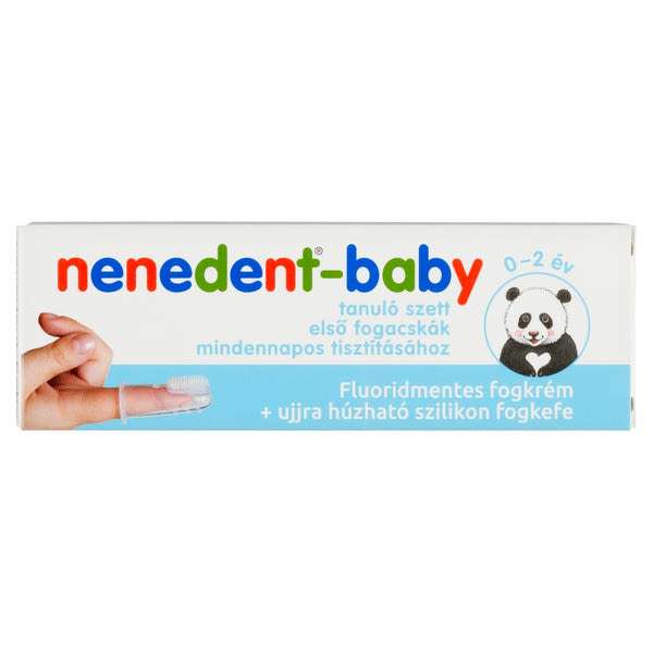 Nenedent Baby fogkrém szilikon fogkefével - 20 ml