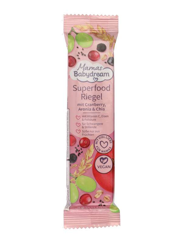 Babydream Mamas Superfood szelet, afonya, chia - 40g