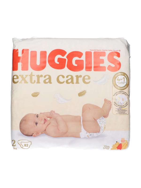 Huggies Extra Care 2 újszülött nadrágpelenka 3-6 kg - 82 db
