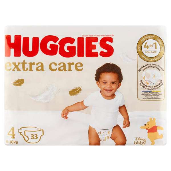 Huggies Extra Care 4 nadrágpelenka 8-16 kg - 33 db